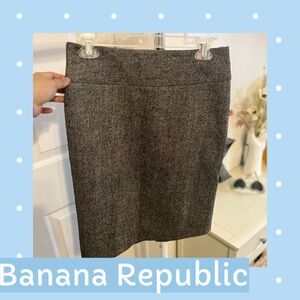 Banana Republic Charcoal Pencil Skirt